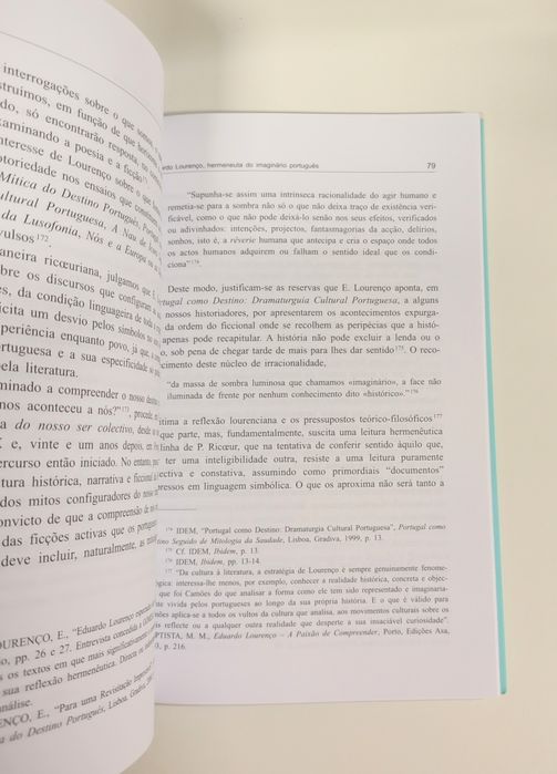 Eduardo Lourenço: Hermeneuta do imaginário Português, de Maria Teresa Rodrigues