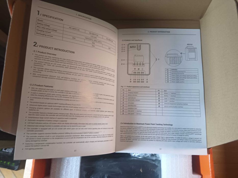 MPPT-контролер заряду сонячних батарей 40A