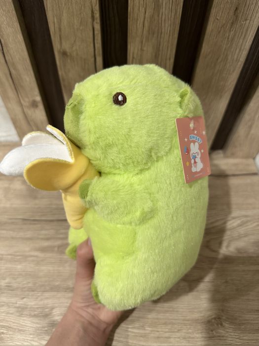 М'яка іграшка Капібара 23 см Капибара з соплей з рюкзаком