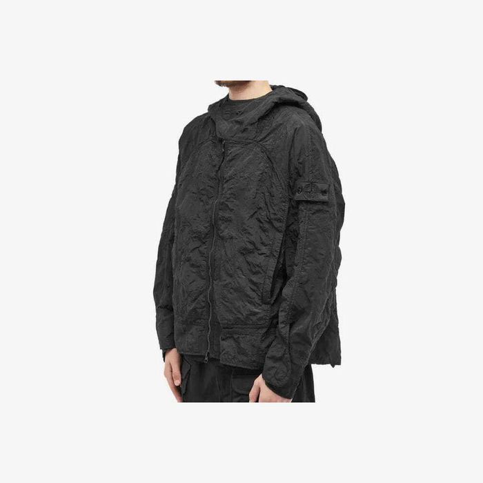 Куртка SI 40426 Short Parka Nylon Metal Waffle Print Black