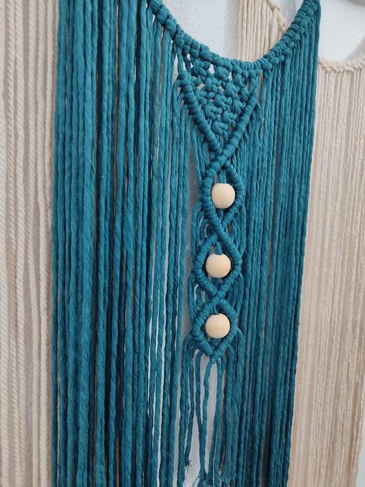 Painel decorativo macramé