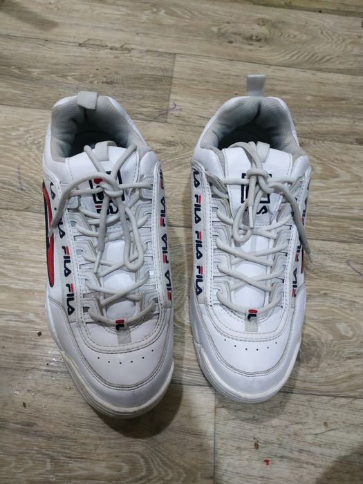 Мужские белые кроссовки fila Disruptor 43 размер