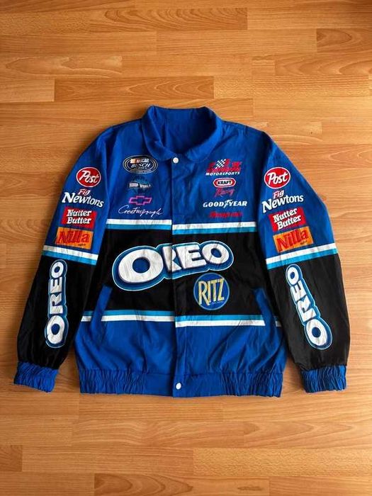 Vintage 90s Nascar Oreo Chevrolet Racing Y2K Hype Jacket
