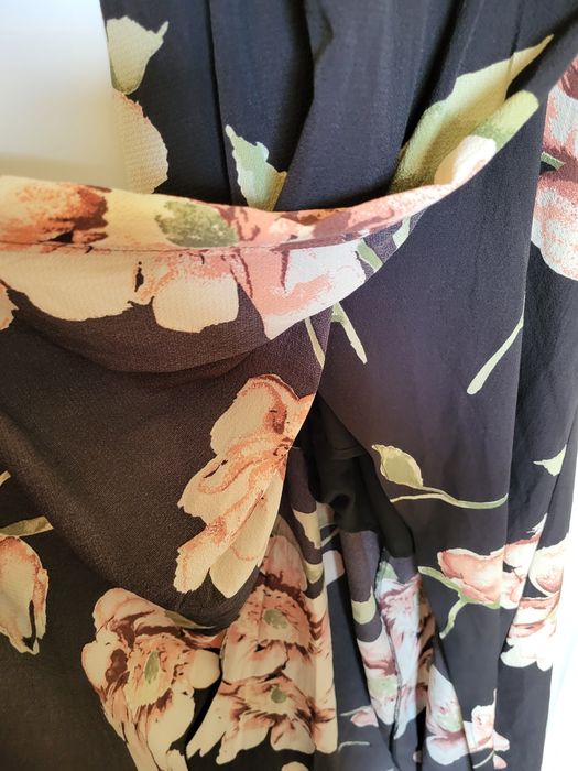 Sukienka maxi szyfonowa w kwiaty