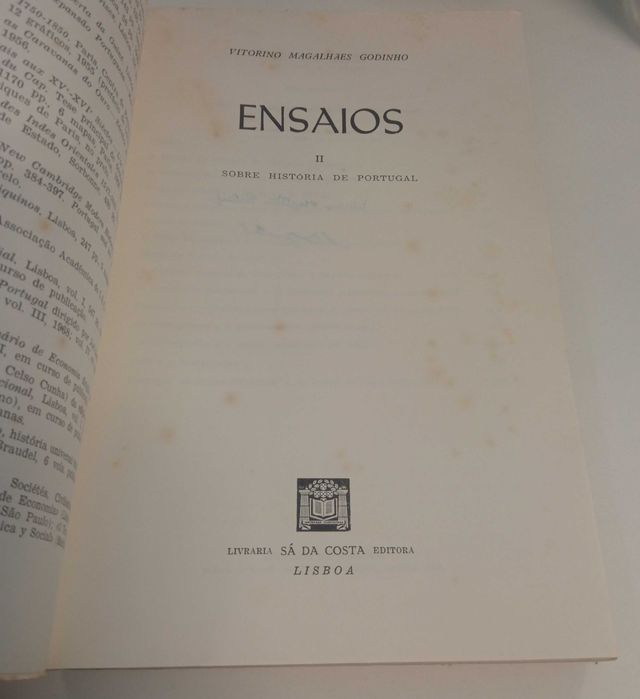 Ensaios, de Vitorino Magalhães Godinho