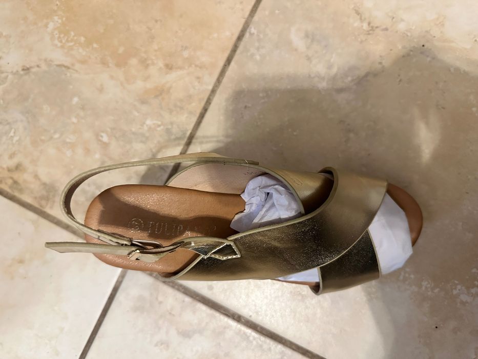 Okazja stylowe buty sandałki na grubej podeszwie