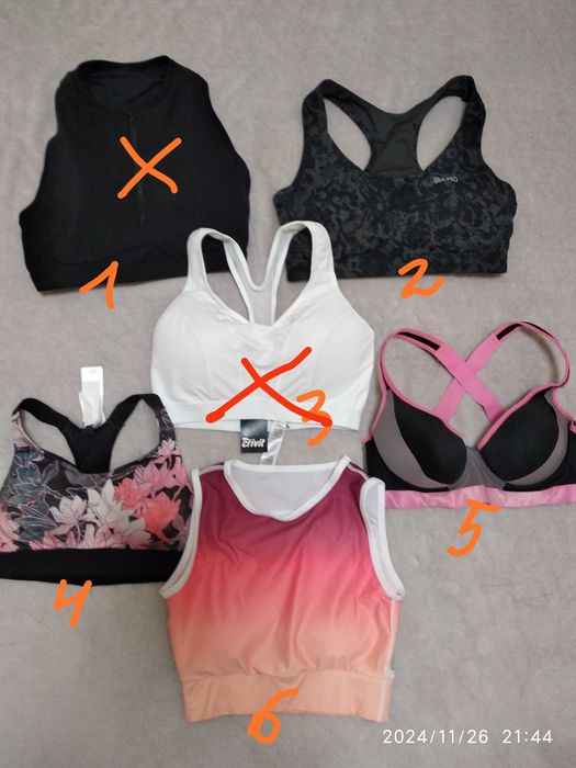 Топ майка бюстгальтер лосины спортивные