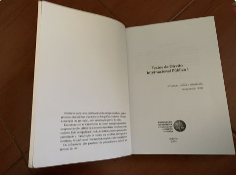 Textos de Direito Internacional Público I