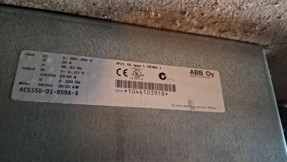 Falowniki ABB serii ACS 550