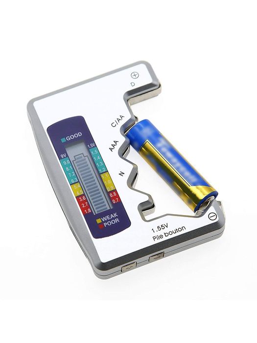 Cyfrowy tester miernik baterii akumulatorów LCD AA AAA R9