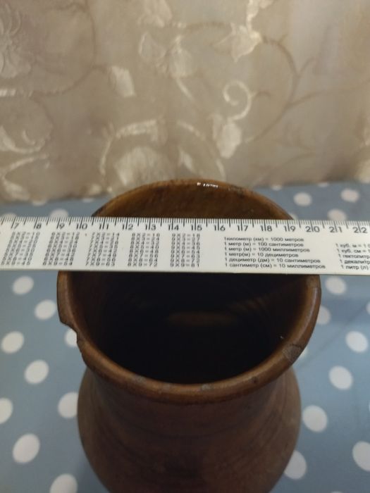 Глечик глиняний вінтажний