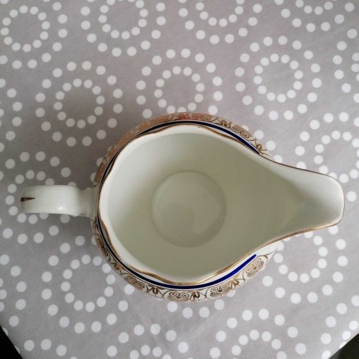 2 sztuki - dzbanuszek na mleko - porcelana WAWEL - złote zdobienia