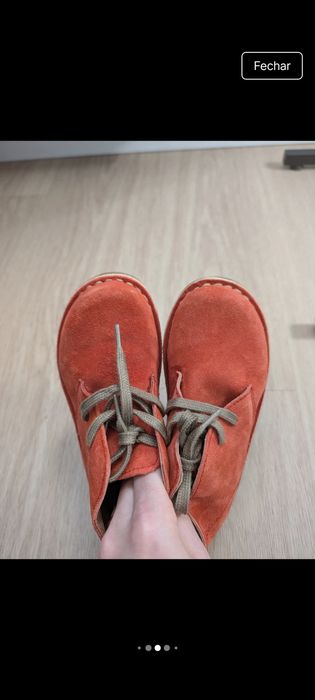 Botas camurça vermelha Oca Loca novas