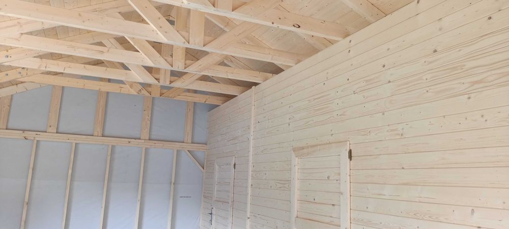 Domek Kordian drewniany na działkę, narzędziowy, domek letniskowy