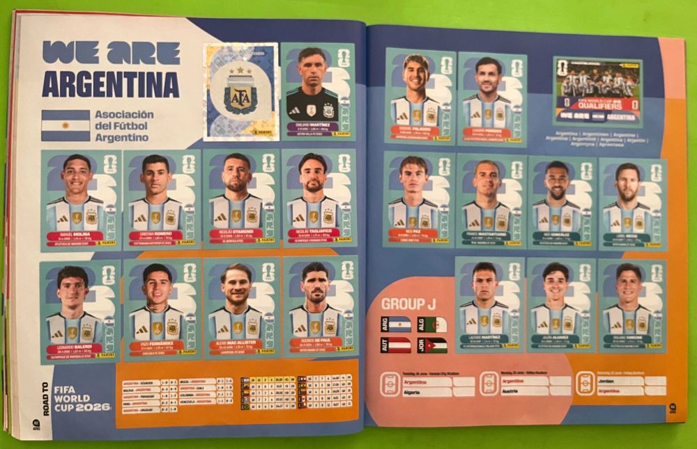 Album Panini da Copa do Mundo da FIFA 2026 COMPLETO + Cromos da Coca-Cola ORIGINAL