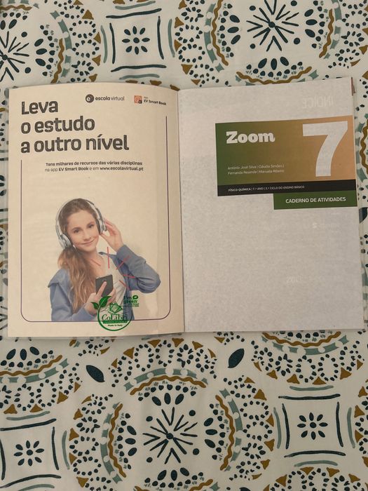 Caderno de Atividades Físico-Química 7º Ano Zoom