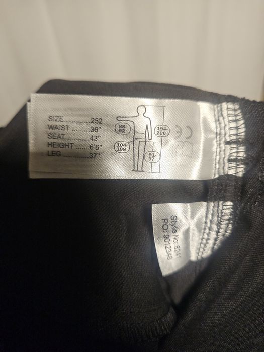 Spodnie robocze Snickers 6241 r.252 (52 extra long)wzrost 196-204 cm S