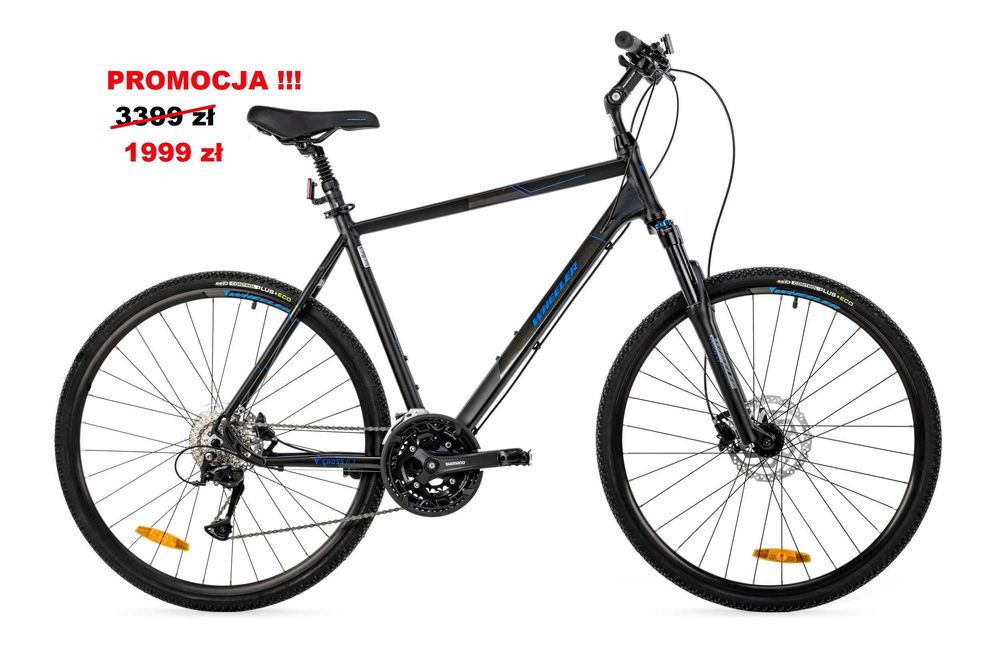 PROMOCJA !!! Rower Wheeler Cross 6.3 męski czarny 28" Różne rozmiary ramy