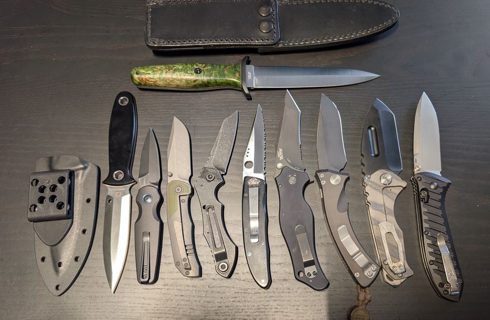 Microtech spyderco zero tolerance Extrema Ratio Benchmade Gerber Boker