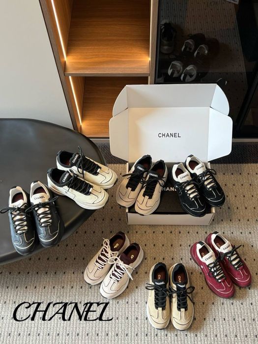 Chanel  | CC Suede Knit Sneakers | Шанель кросівки |  кеди