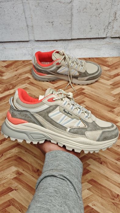 Pepe Jeans London Sneakers Trail Chunky Beige/Orange EUR 40 Nowe