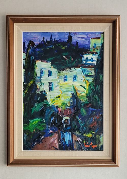 Obraz Olejny Erik Lo Ohlqvist Pejzaż Śródziemnomor