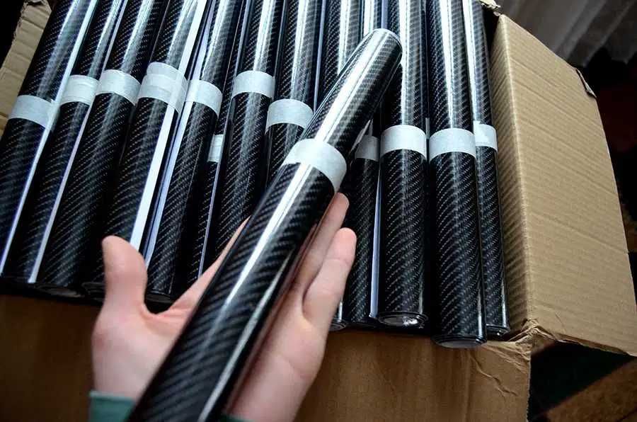 Карбон пленка 5Д, черный карбон 5D, карбоновая наклейка