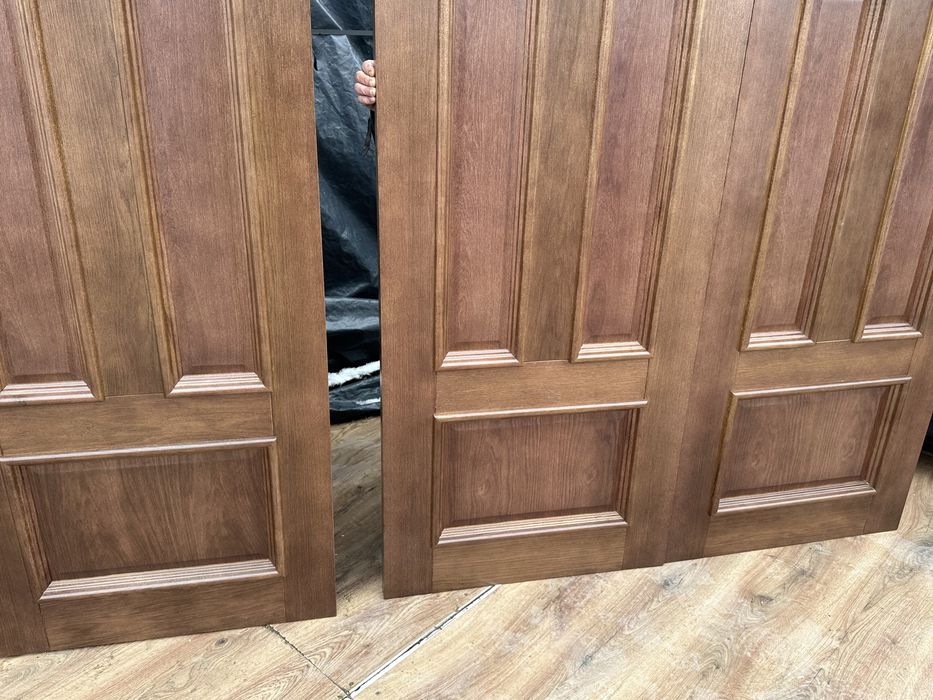 Drzwi drewniane sosnowe -dębowe OD RĘKI Bezprzylgowe