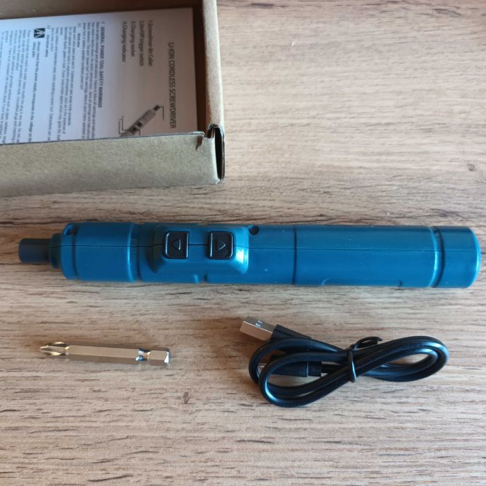 Bezprzewodowy wkrętak elektryczny Jangklife akumulator 3.6V nowy