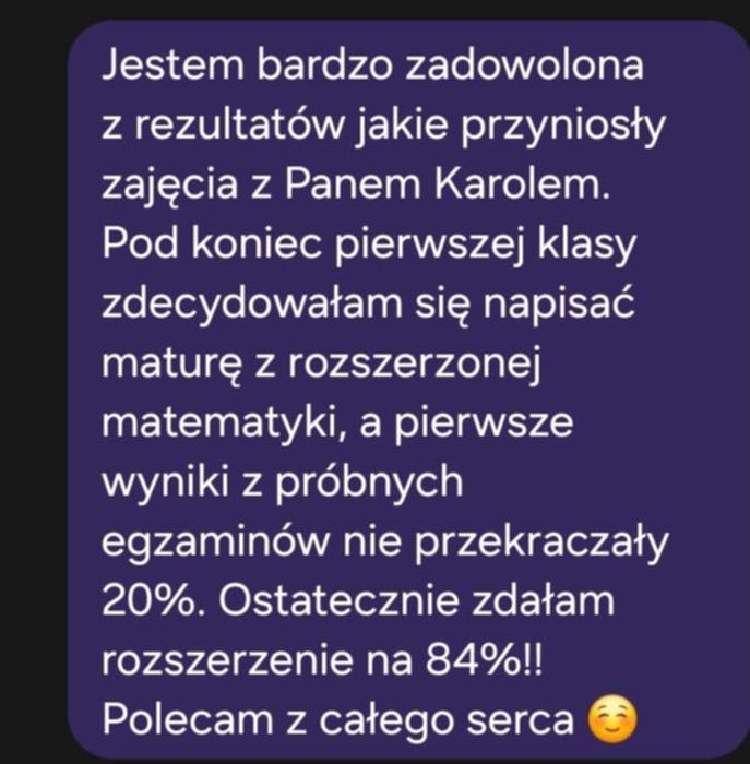 Korepetycje z matematyki – Kraków, 6 lat doświadczenia