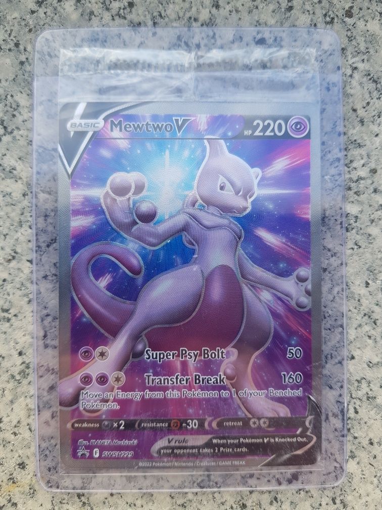 Carta Pokémon Mewtwo V Leiria, Pousos, Barreira E Cortes • OLX Portugal