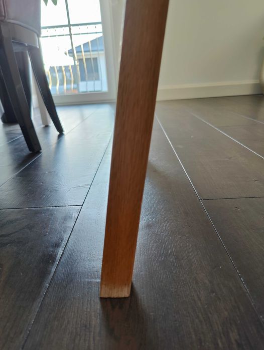 Hübsch - Biurko dębowe z szufladą i schowkiem