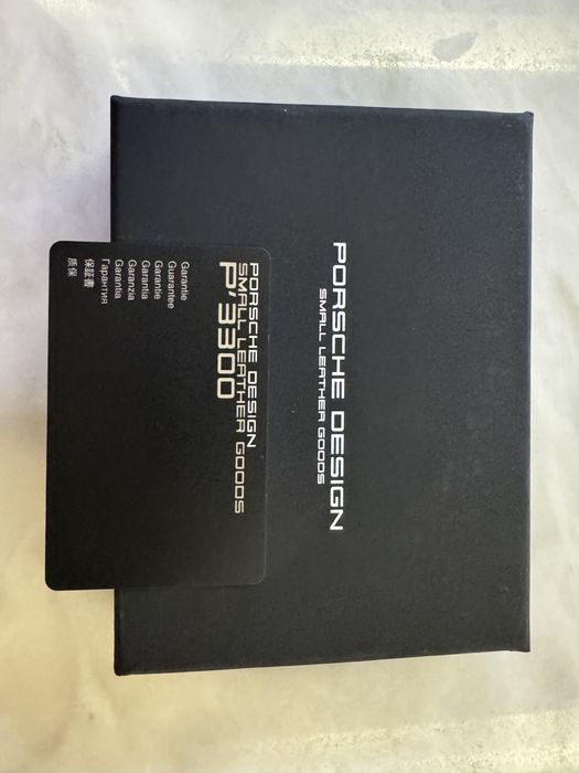 Carteira original Porsche Design pele
