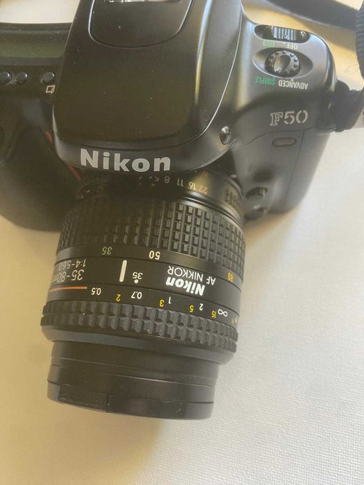 Maquina Fotografica Nikon F50 + Lente AF Nikkor 70-210 + Lente Nikkor AF 35-80+ tripe + saco