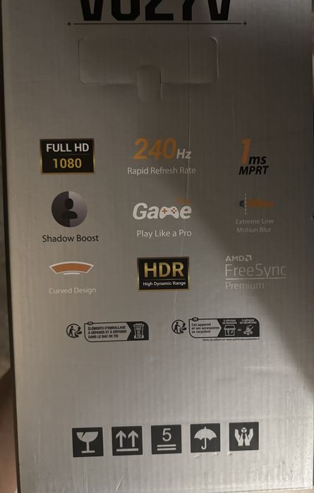 monitor ASUS TUF GAMING 27” 240hz