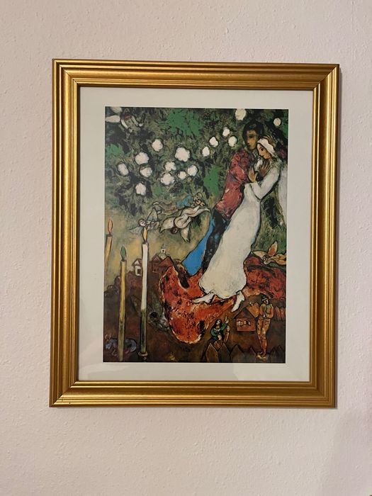 piękna złota rama vintage