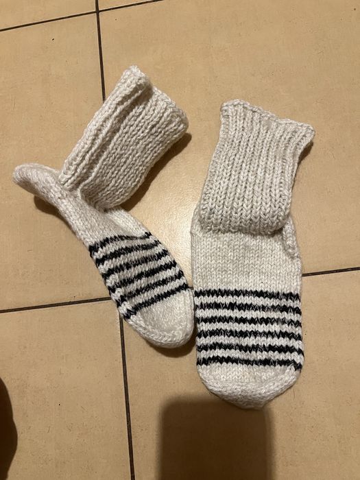 Skarpety bambosze ręcznie robione