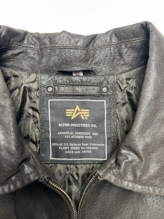 •Alpha Industries• Кожана куртка Leather jacket вінтаж vintage 90ті рокі