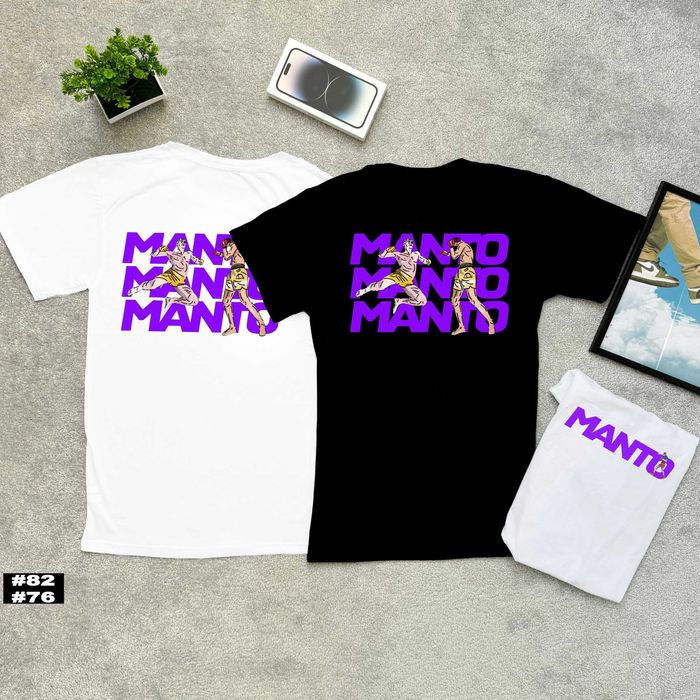 Черна / Белая • MANTO Футболка • Gloves • XS S M L XL XXL