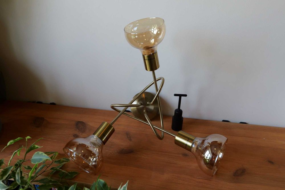 Rabalux Holly Antyczne Złoto 46x26cm (5548) lampa żyrandol salon sypialnia miedź plafon