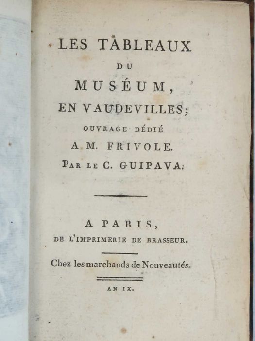 1.ª Edição de duas obras com canções francesas raras. 1800 e 1801.