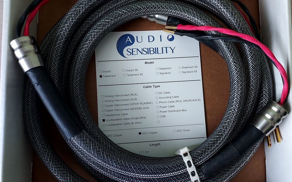 Przewody, kable głośnikowe Audio Sensibility 2x2m OCC Copper