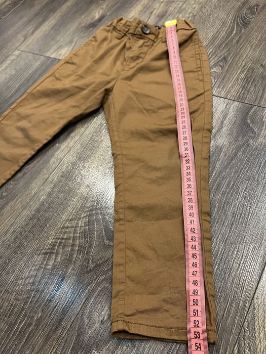 Коричневі брюки hm, коричневі чиноси hm, коричневі штани hm 2-3, 98 см