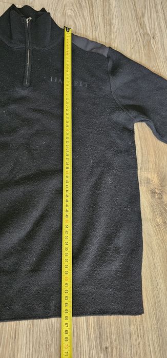 Sweter z wełny półgolf Hackett London M wymiary na zdjęciach