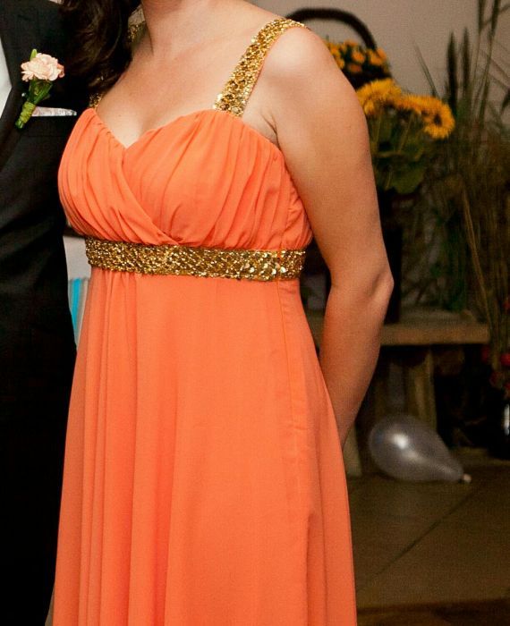 Suknia sukienka długa na wesele np. dla druhny świadkowej, sylwester