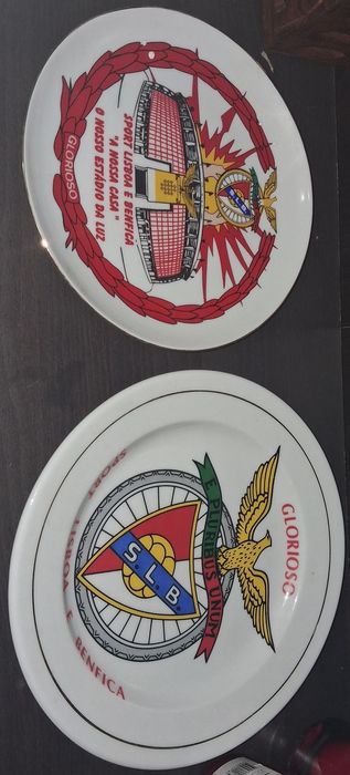 Pratos Decorativos do Benfica