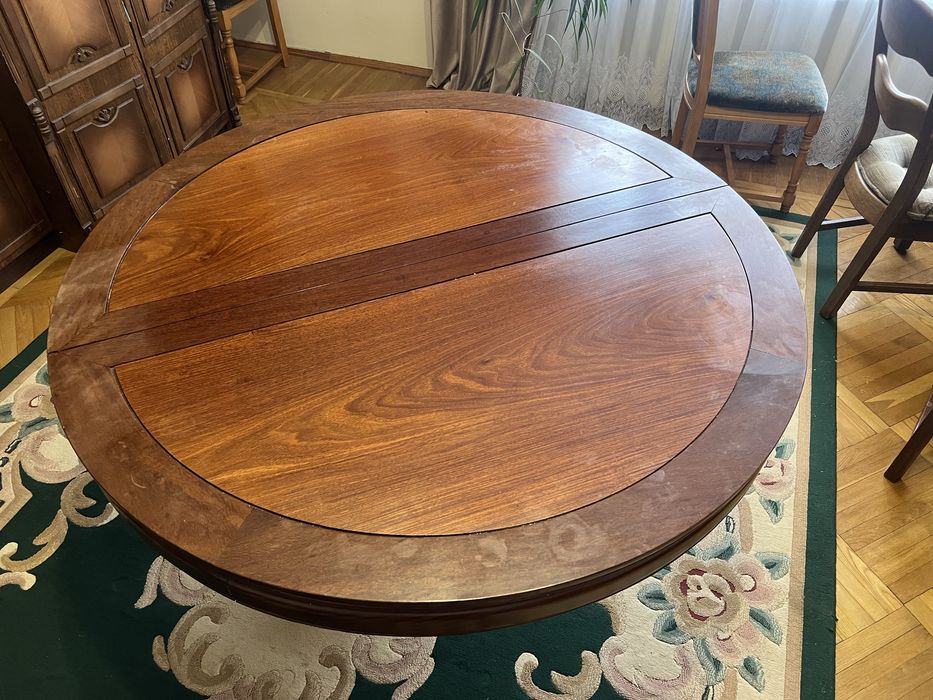 Кухонний дубовий стіл + 4 дубові стільці