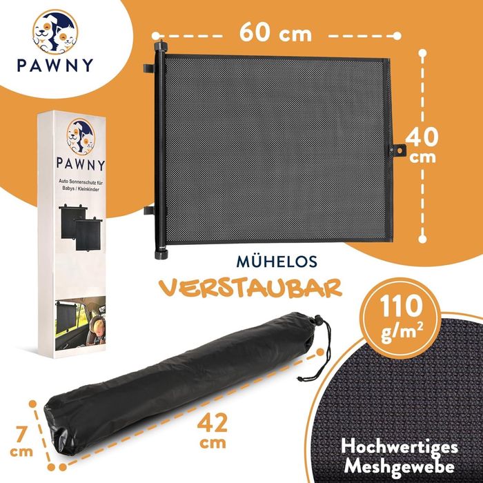 Roleta przeciwsłoneczna do samochodu rozsuwana dla dzieci
