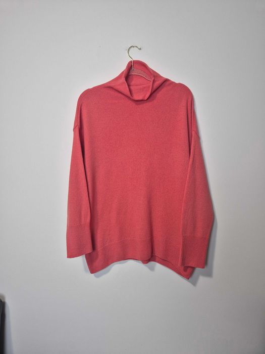 Wełniany sweter Massimo Dutti M/L, oversize, wełna, kaszmir