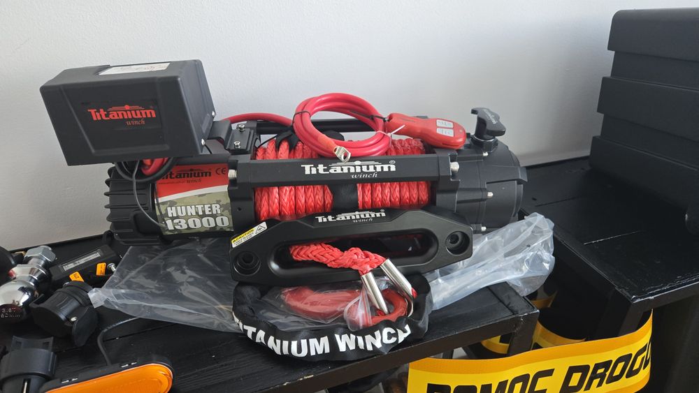 Wyciągarka elektryczna TITANIUM Winch 13000lbs 6 ton Quad autolaweta